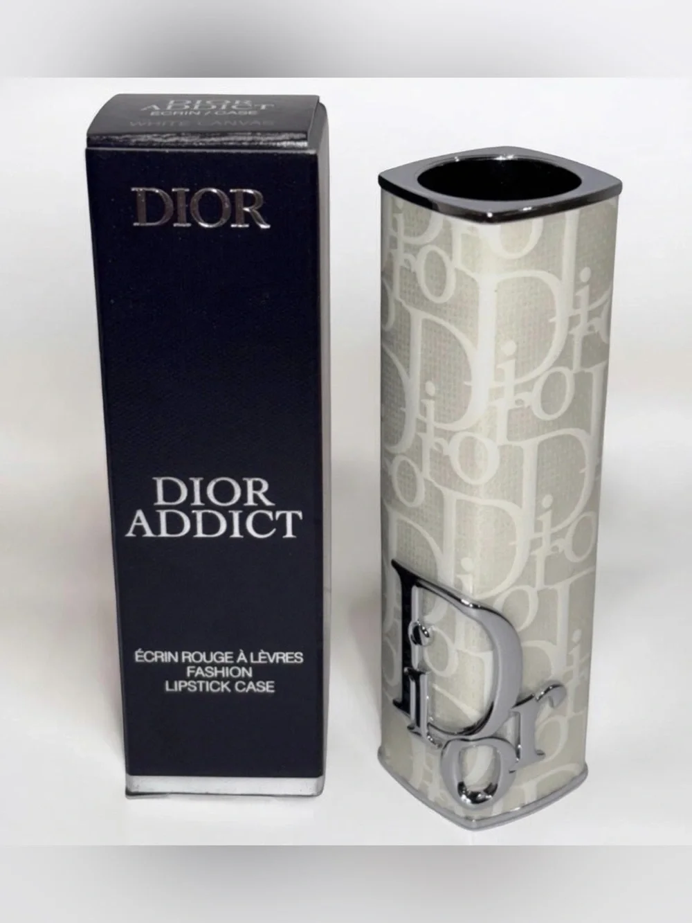 Dior Addict Fashion Lipstick Case White Canvas Brand New